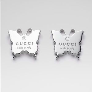 Women’s Gucci Sterling Silver Stud Butterfly Earrings